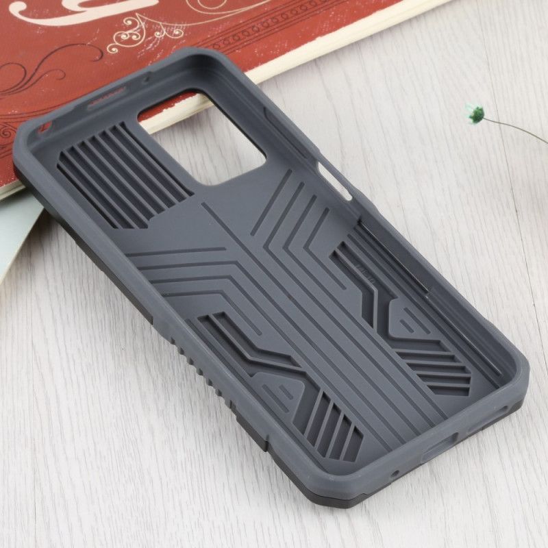 Coque Xiaomi Redmi 10 Robot Bicolore Avec Pince Ceinture