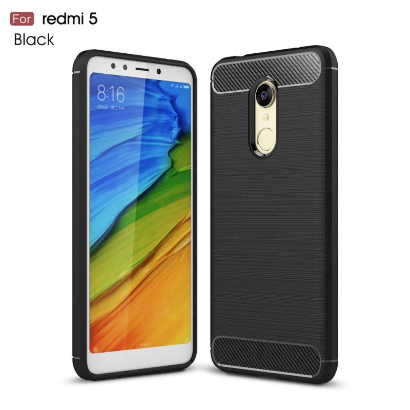 Coque Xiaomi Redmi 5 Fibre Carbone Brossée