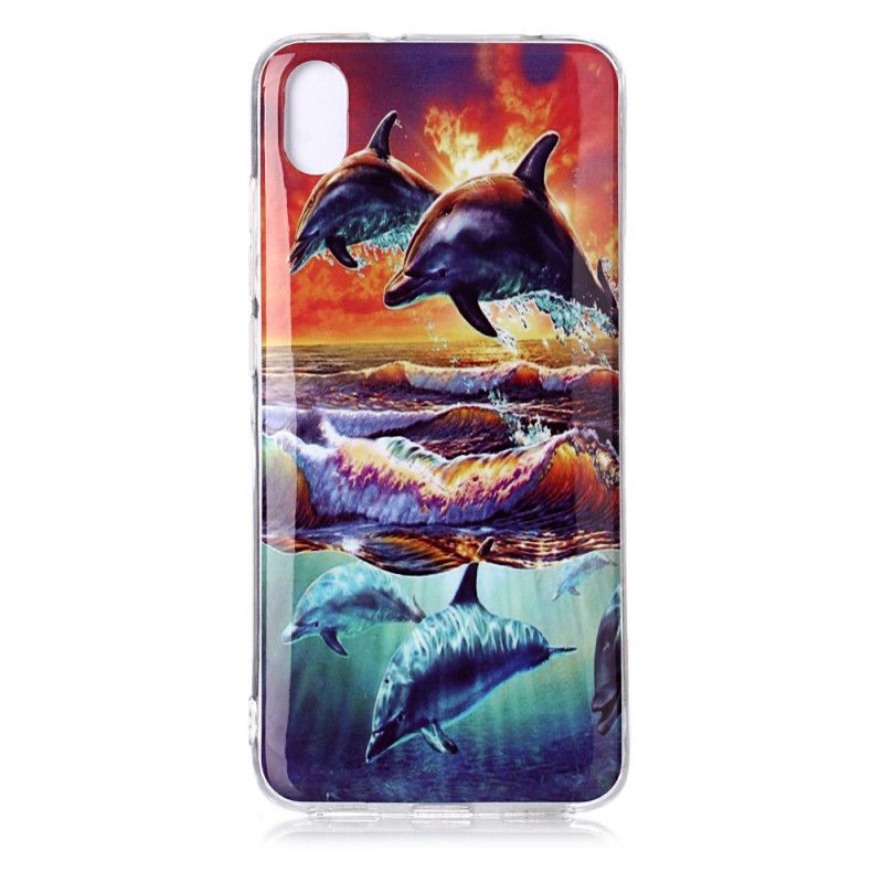 Coque Xiaomi Redmi 7a Dauphins En Liberté