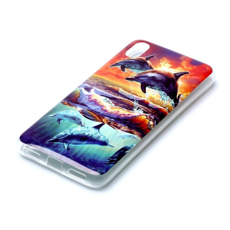 Coque Xiaomi Redmi 7a Dauphins En Liberté