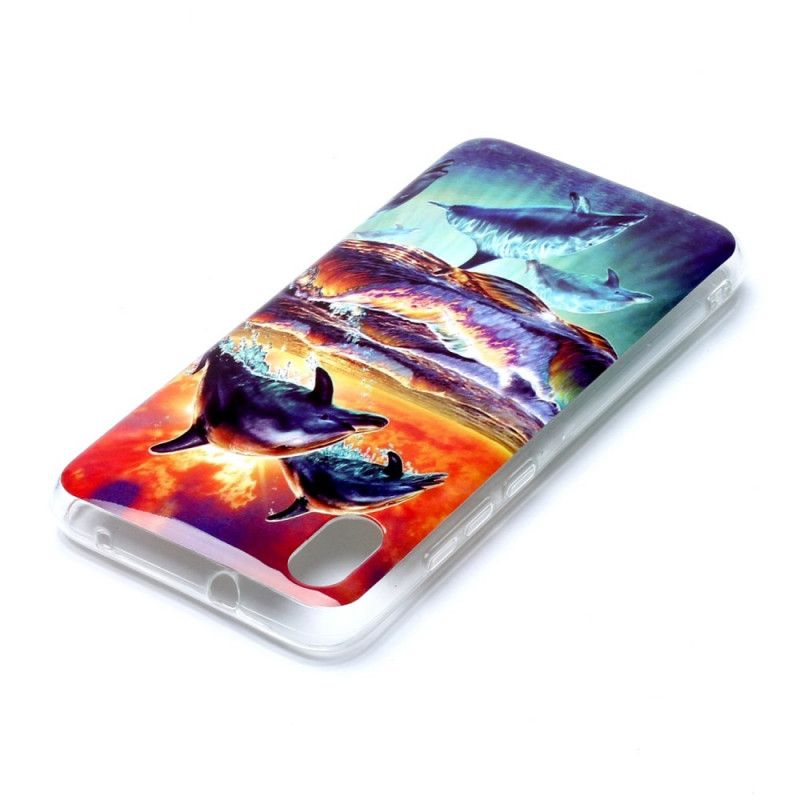 Coque Xiaomi Redmi 7a Dauphins En Liberté