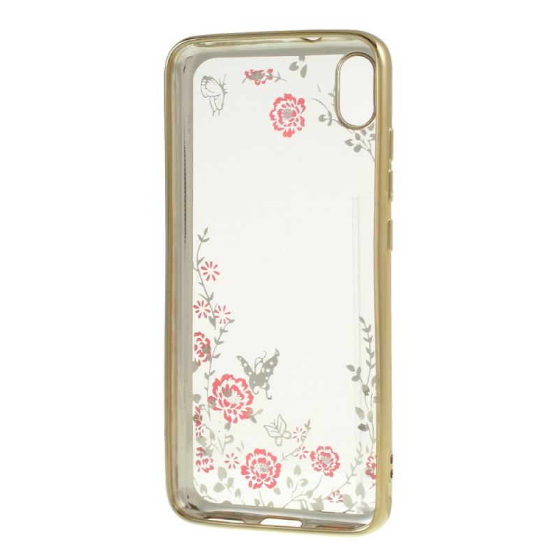 Coque Xiaomi Redmi 7a Diamants, Fleurs Et Papillons