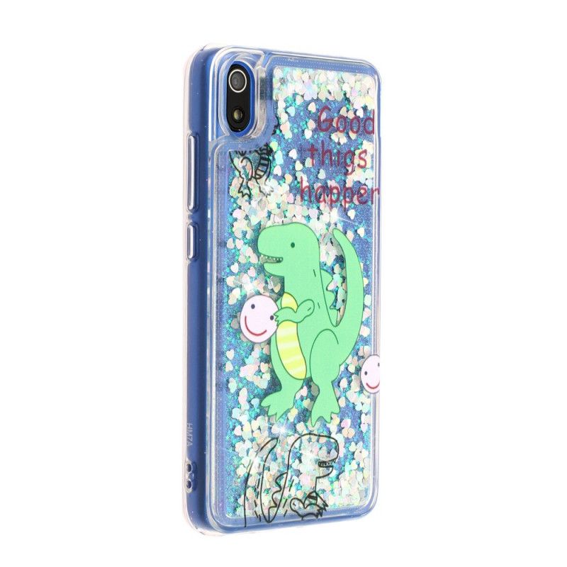 Coque Xiaomi Redmi 7a Dinosaure Paillettes