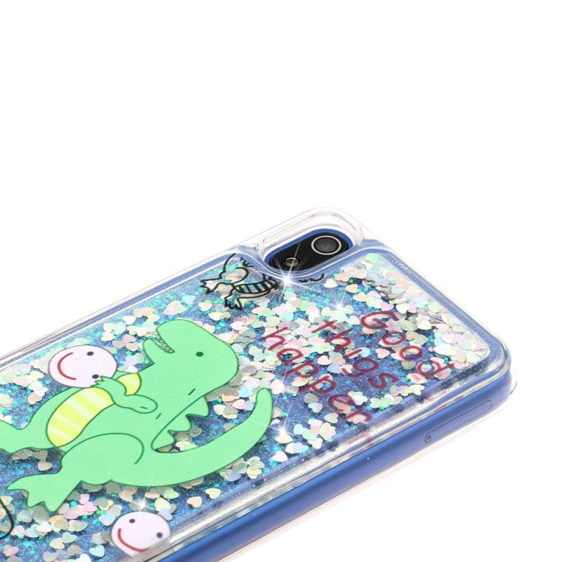 Coque Xiaomi Redmi 7a Dinosaure Paillettes