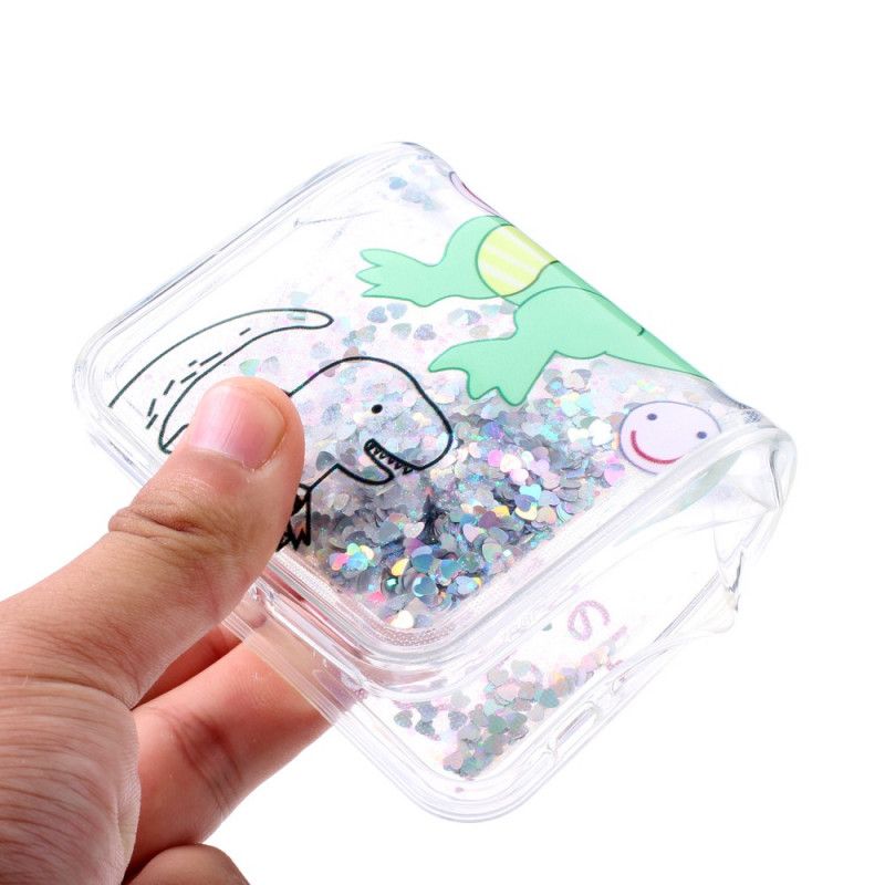 Coque Xiaomi Redmi 7a Dinosaure Paillettes