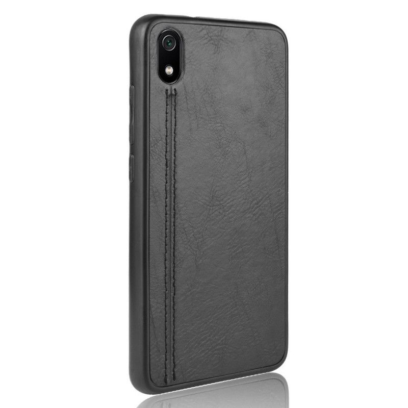 Coque Xiaomi Redmi 7a Effet Cuir Couture