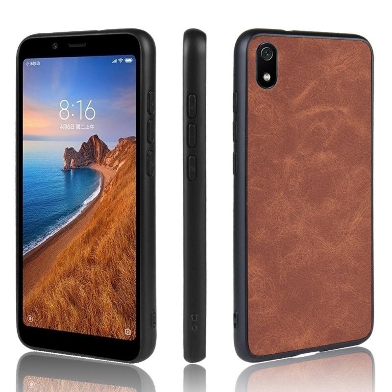 Coque Xiaomi Redmi 7a Effet Cuir Premium