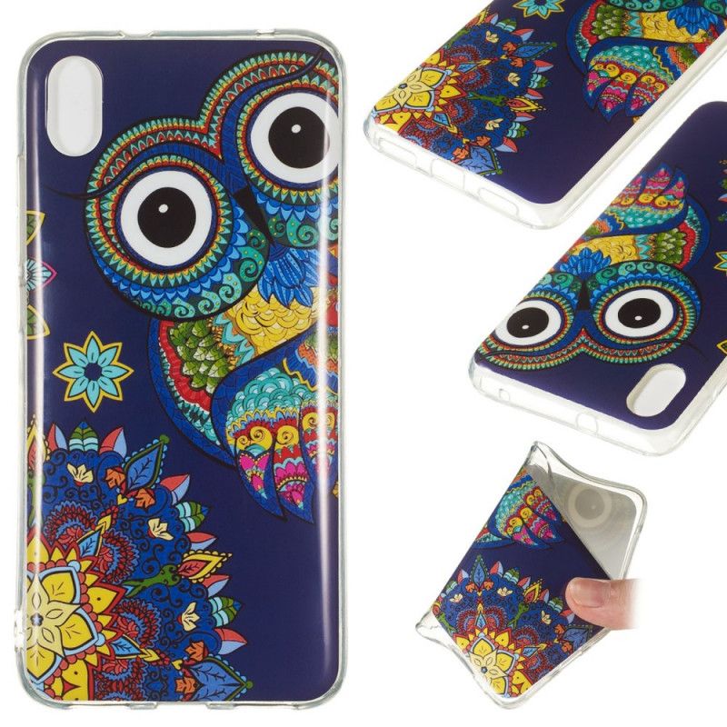 Coque Xiaomi Redmi 7a Hibou Fluorescente