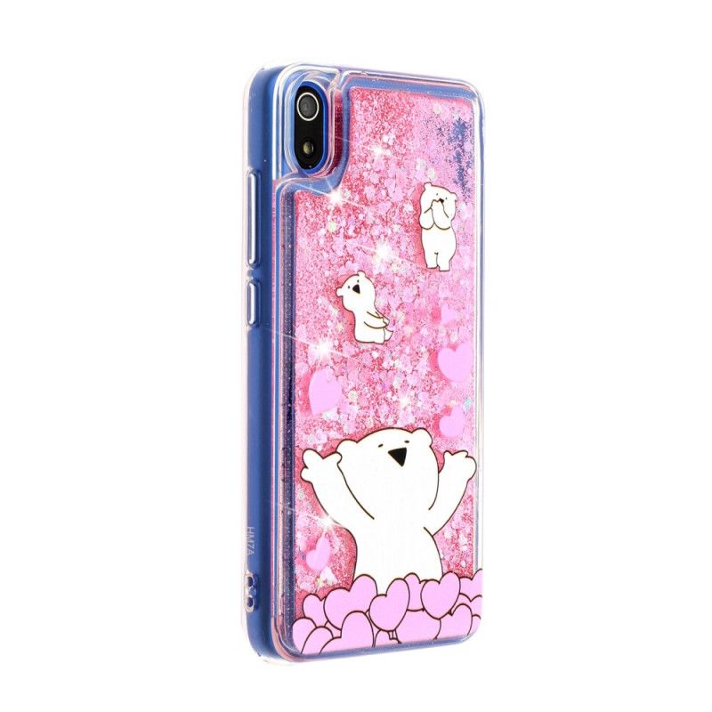 Coque Xiaomi Redmi 7a Oursons Paillettes