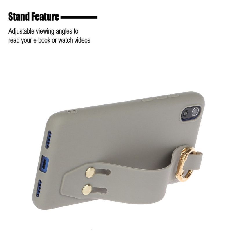 Coque Xiaomi Redmi 7a Silicone Avec Sangle Support