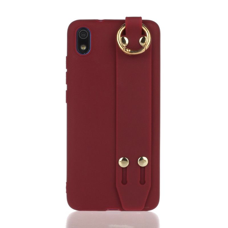 Coque Xiaomi Redmi 7a Silicone Avec Sangle Support