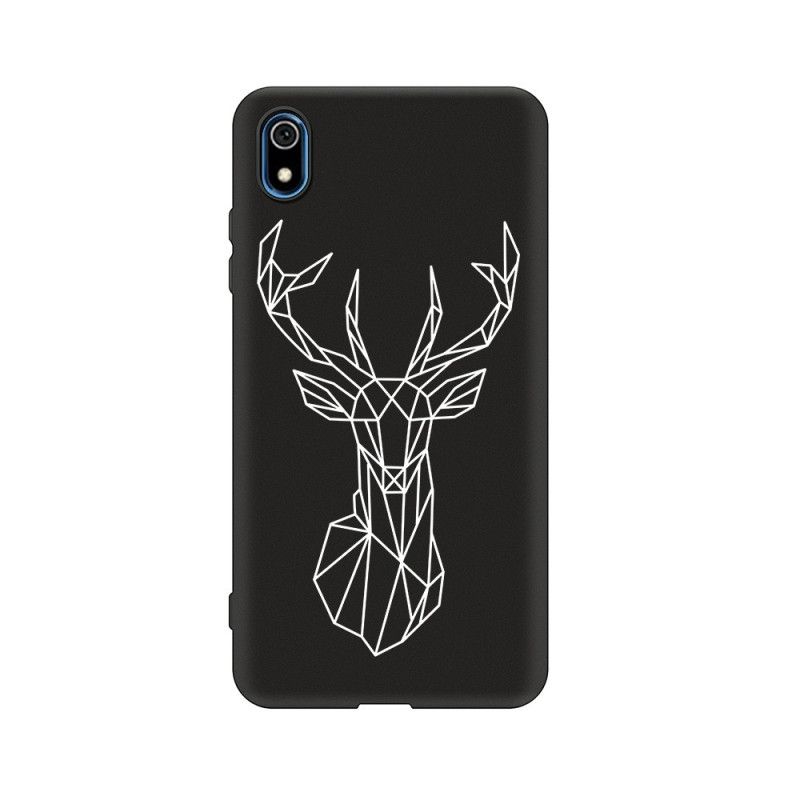 Coque Xiaomi Redmi 7a Silicone Flexible Cerf Graphique