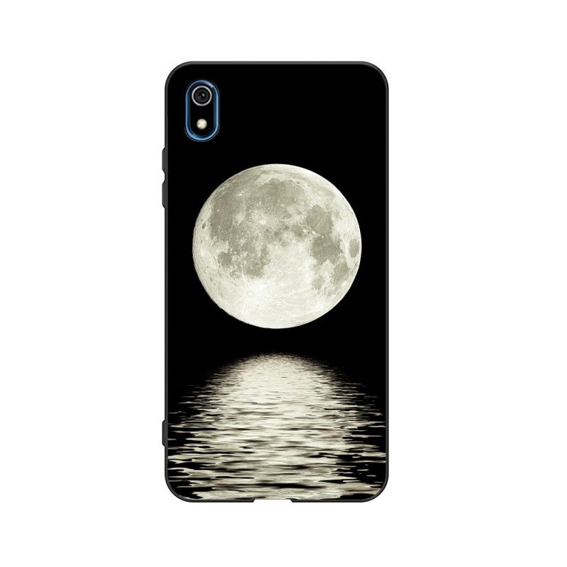 Coque Xiaomi Redmi 7a Silicone Flexible Lune Marine