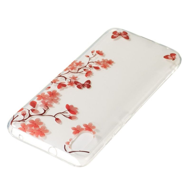 Coque Xiaomi Redmi 7a Transparente Arbre Fleuri