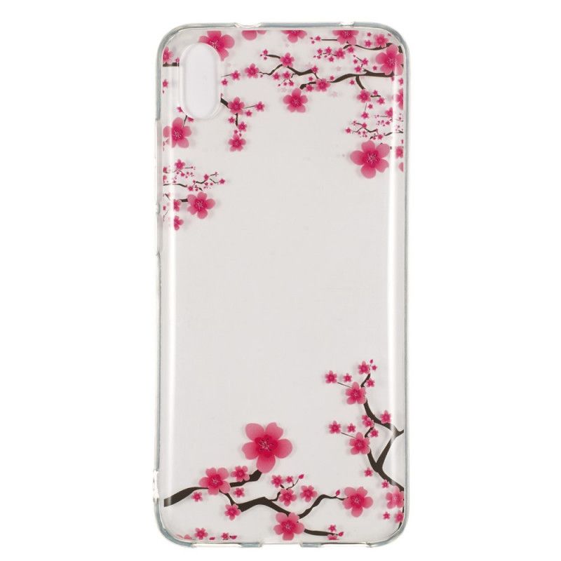 Coque Xiaomi Redmi 7a Transparente Arbre Fleuri