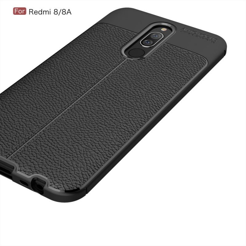 Coque Xiaomi Redmi 8 / Redmi 8a Effet Cuir Litchi Double Line