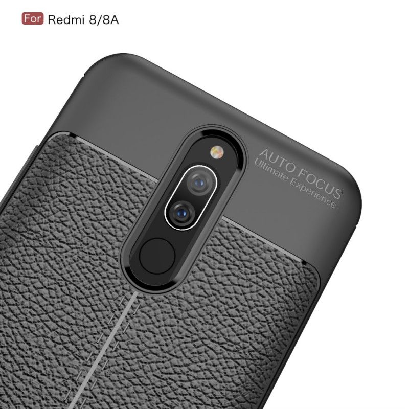 Coque Xiaomi Redmi 8 / Redmi 8a Effet Cuir Litchi Double Line