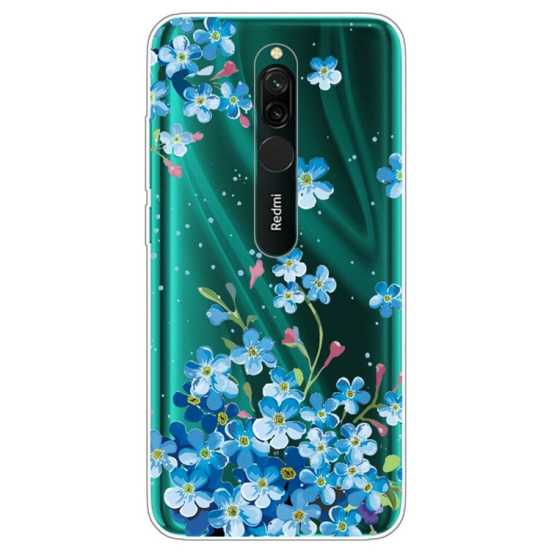 Coque Xiaomi Redmi 8 Bouquet De Fleurs Bleues