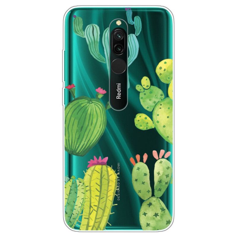 Coque Xiaomi Redmi 8 Cactus Aquarelle