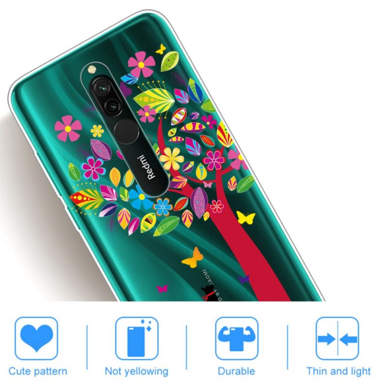 Coque Xiaomi Redmi 8 Chat Sous L'arbre Coloré