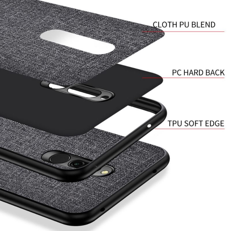 Coque Xiaomi Redmi 8 Conception Hybride Tissu