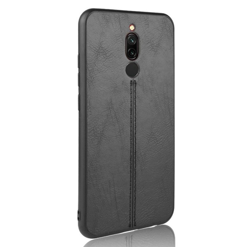 Coque Xiaomi Redmi 8 Effet Cuir Couture