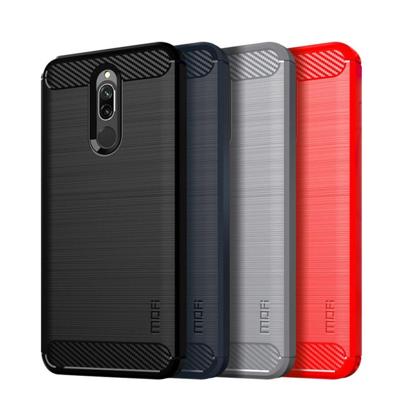 Coque Xiaomi Redmi 8 Fibre Carbone Brossée Mofi