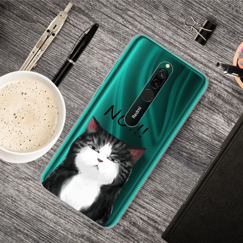 Coque Xiaomi Redmi 8 Le Chat Qui Dit Non