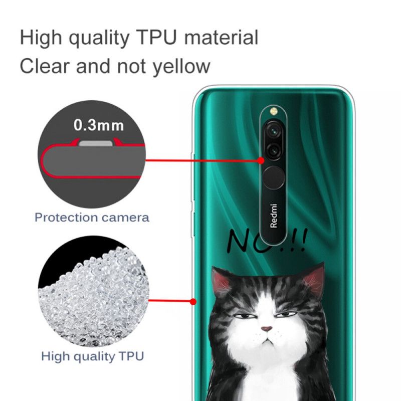 Coque Xiaomi Redmi 8 Le Chat Qui Dit Non