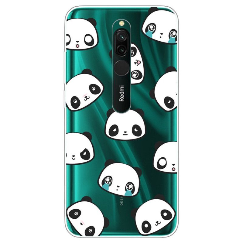 Coque Xiaomi Redmi 8 Pandas Sentimentaux