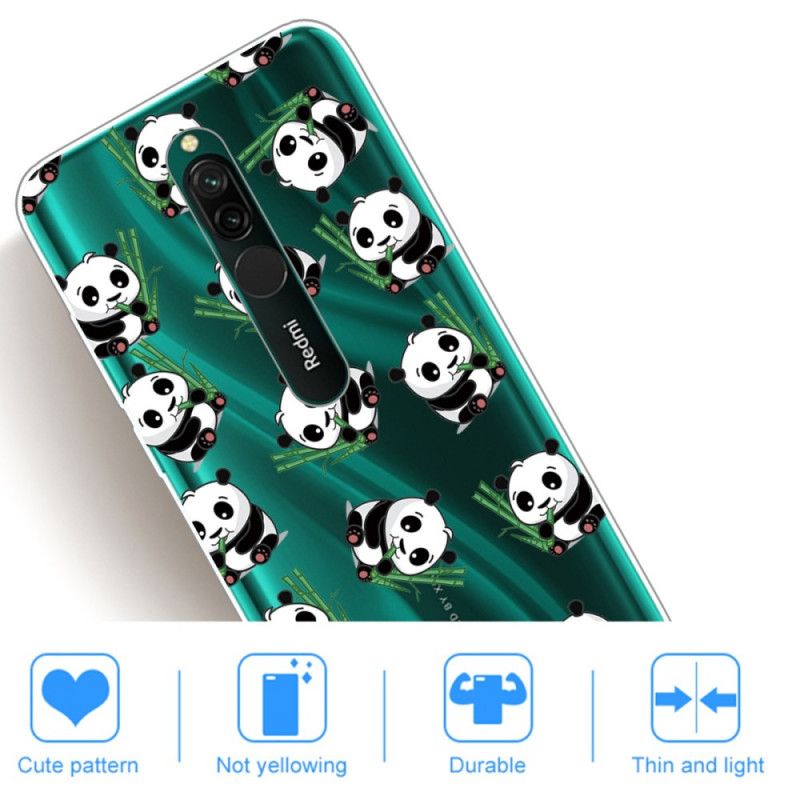 Coque Xiaomi Redmi 8 Petits Pandas