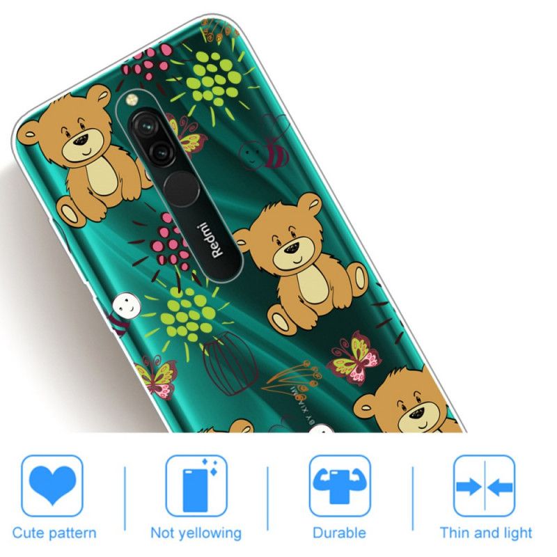 Coque Xiaomi Redmi 8 Top Oursons