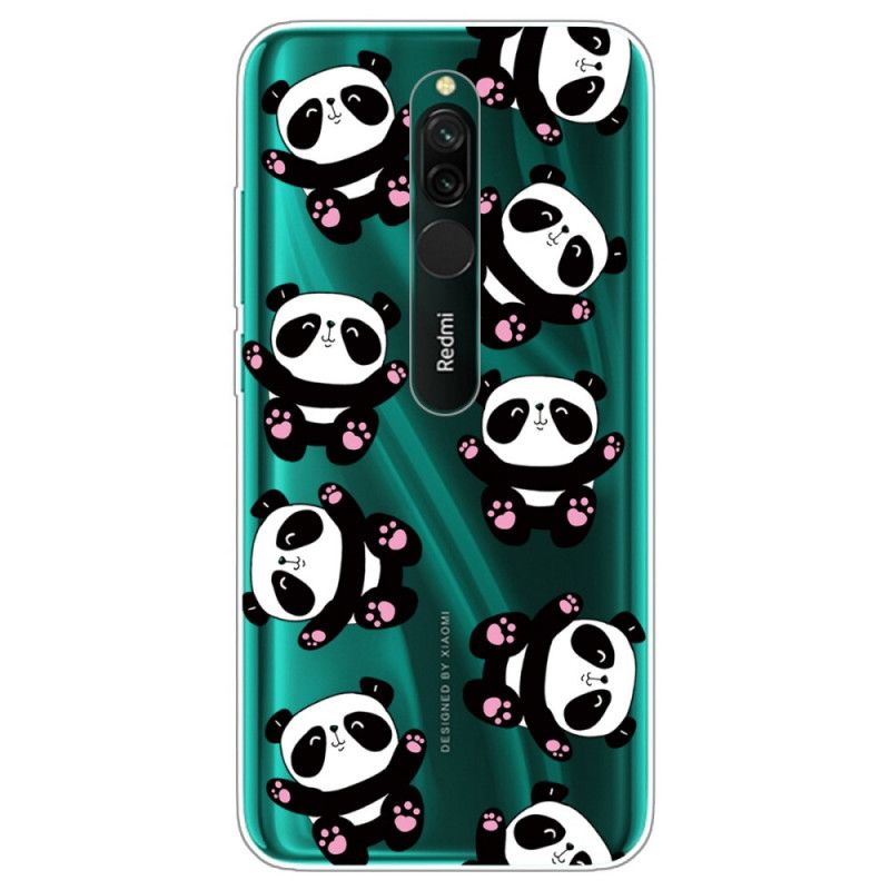 Coque Xiaomi Redmi 8 Top Pandas Fun