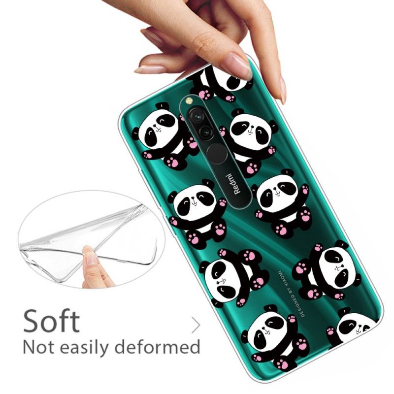 Coque Xiaomi Redmi 8 Top Pandas Fun