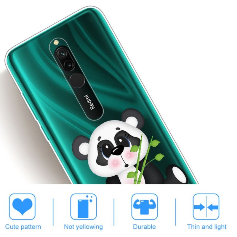 Coque Xiaomi Redmi 8 Transparente Panda Triste