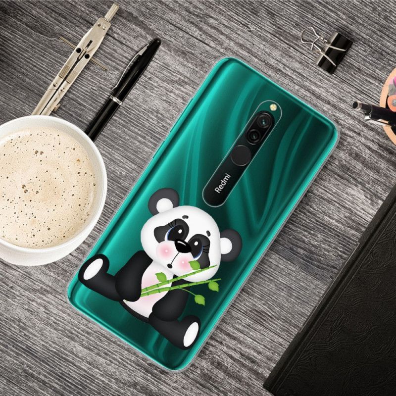 Coque Xiaomi Redmi 8 Transparente Panda Triste