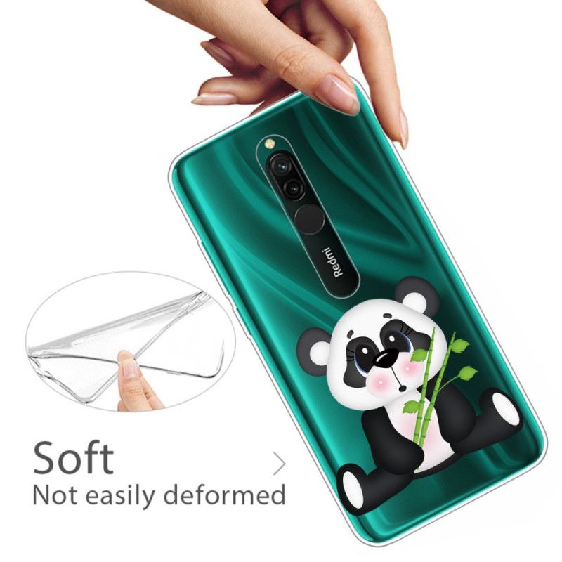 Coque Xiaomi Redmi 8 Transparente Panda Triste