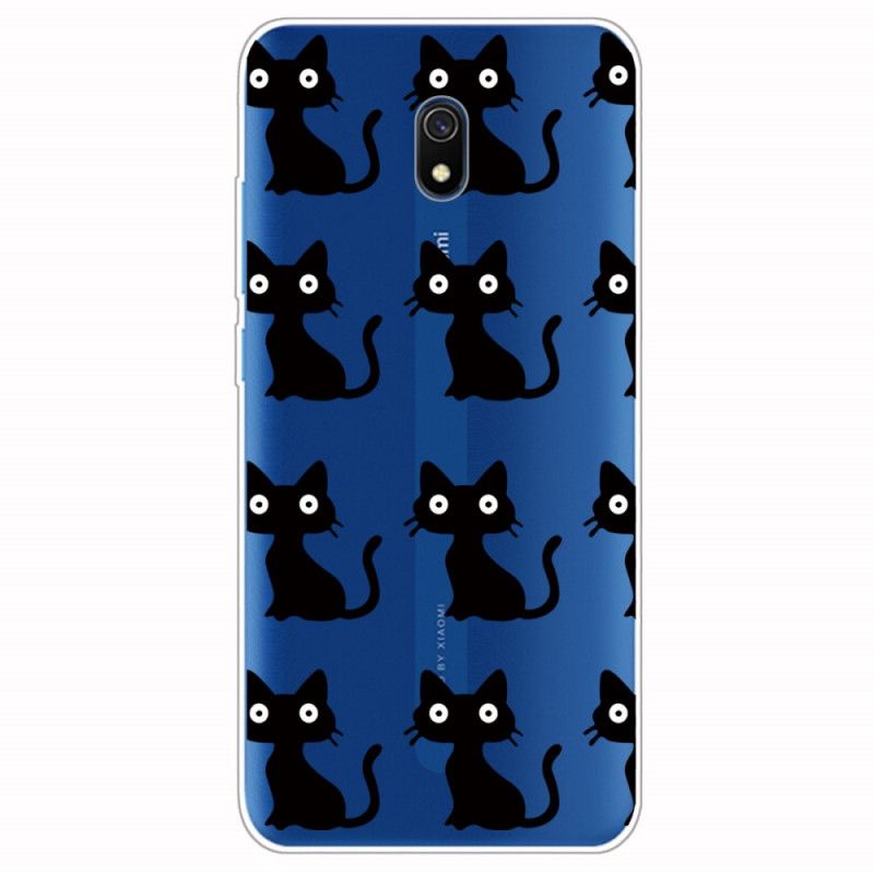 Coque Xiaomi Redmi 8a Multiples Chats Noirs