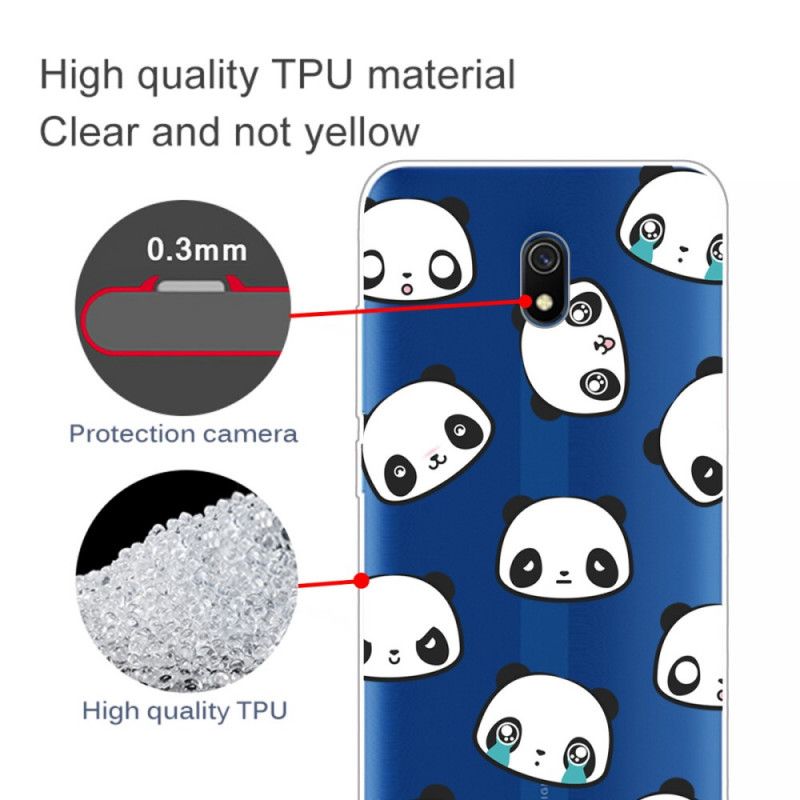 Coque Xiaomi Redmi 8a Pandas Sentimentaux