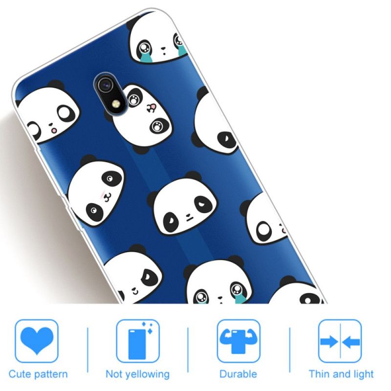 Coque Xiaomi Redmi 8a Pandas Sentimentaux
