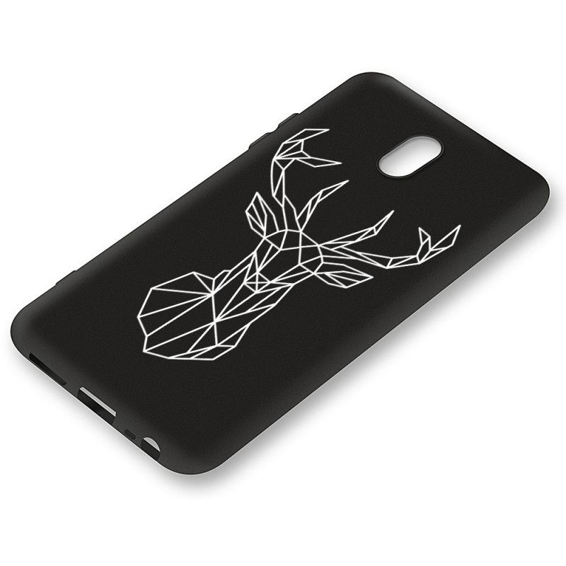 Coque Xiaomi Redmi 8a Silicone Flexible Cerf Graphique