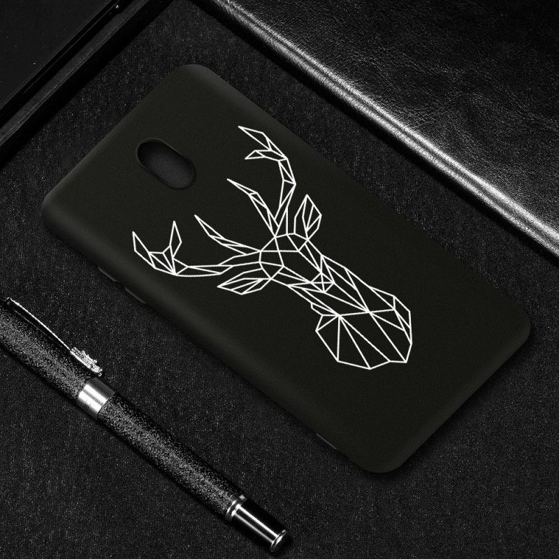 Coque Xiaomi Redmi 8a Silicone Flexible Cerf Graphique