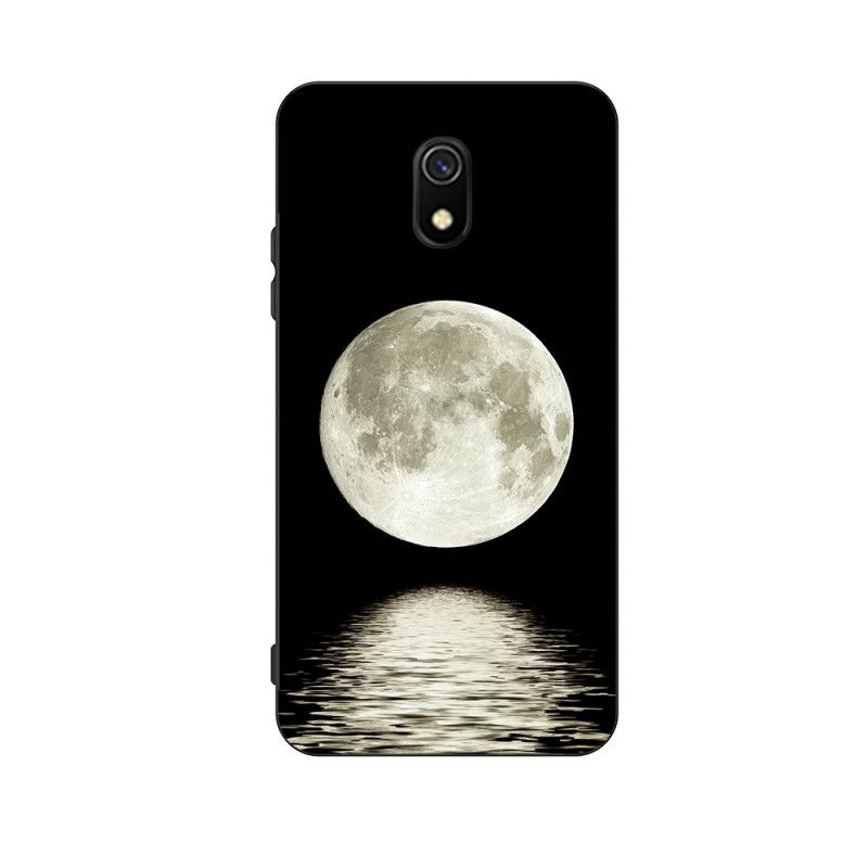 Coque Xiaomi Redmi 8a Silicone Flexible Lune Marine