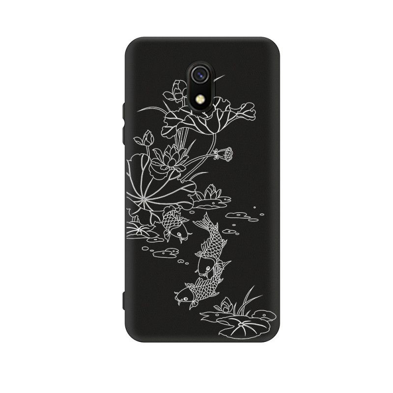 Coque Xiaomi Redmi 8a Silicone Flexible Poissons