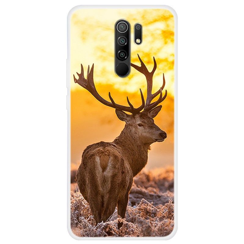 Coque Xiaomi Redmi 9 Cerf Et Paysage