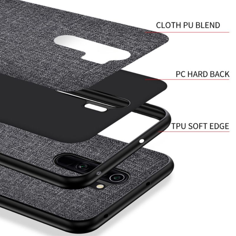 Coque Xiaomi Redmi 9 Conception Hybride Tissu