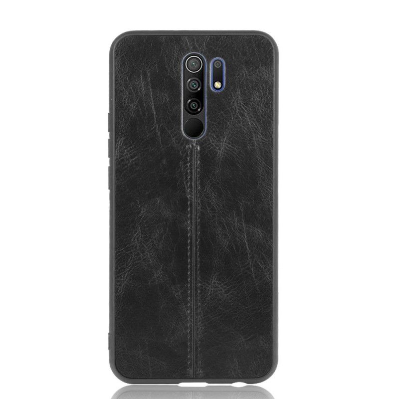 Coque Xiaomi Redmi 9 Effet Cuir Couture