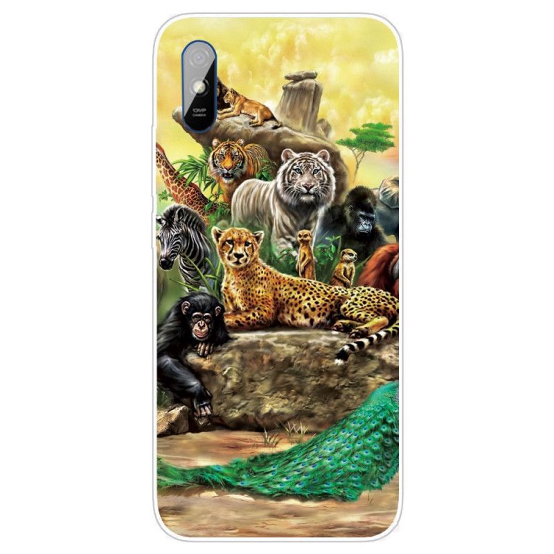 Coque Xiaomi Redmi 9a Animaux Safari