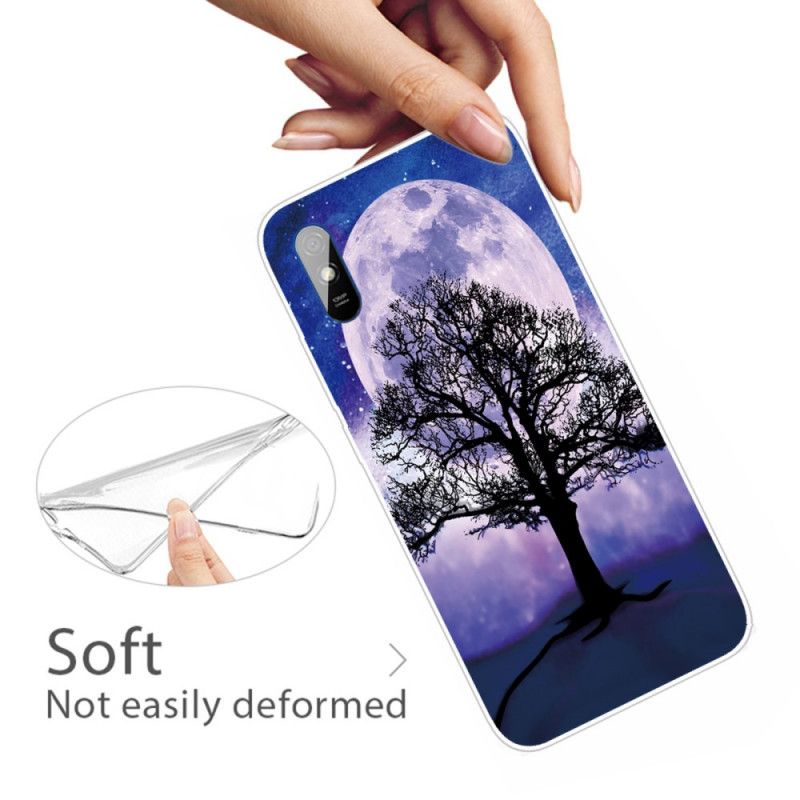 Coque Xiaomi Redmi 9a Arbre Et Lune