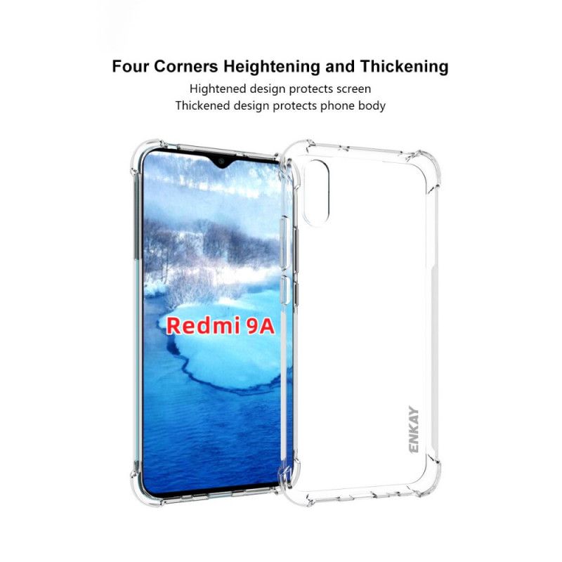 Coque Xiaomi Redmi 9a Combo Coque Et Verre Trempée Écran Enkay